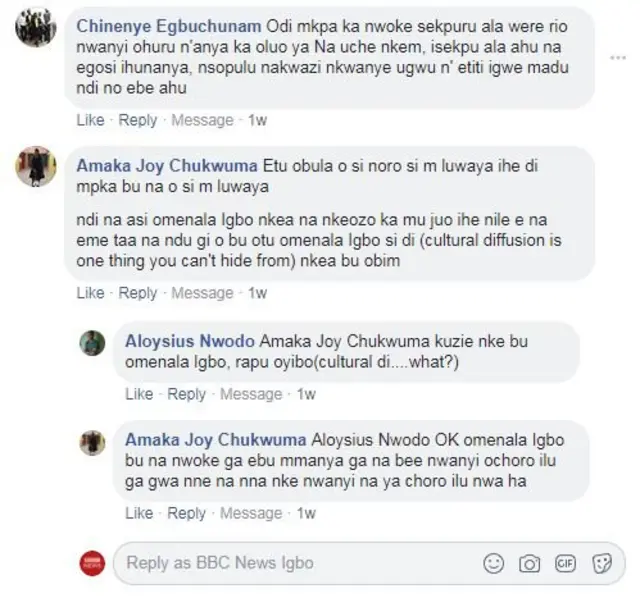 ihe ndị mmadụ kwuru