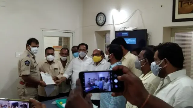 అధికార పార్టీ నేతలపై ఫిర్యాదులు చేస్తున్న ప్రతిపక్ష పార్టీలు