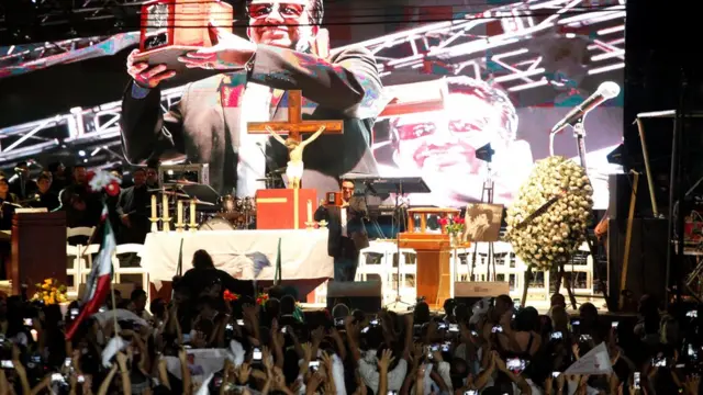 Misa de Juan Gabriel en Ciudad Juárez.