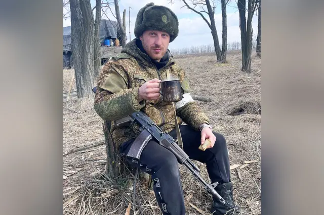 Konstantin Yefremov en Ukraine, en mars 2022