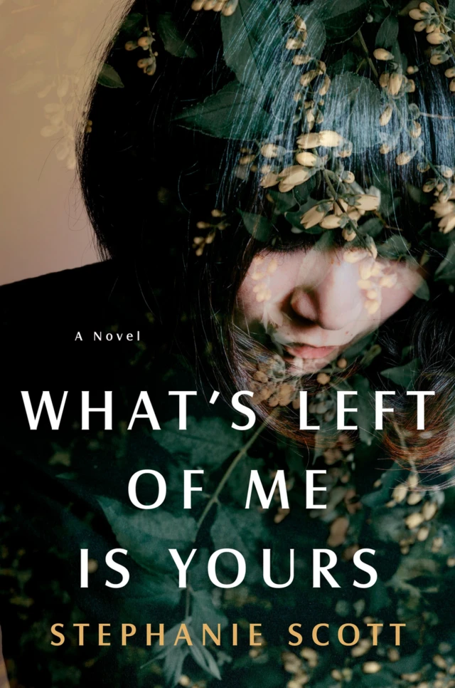 Jacket for 'What's Left Of Me Is Yours', showing a woman looking downwards