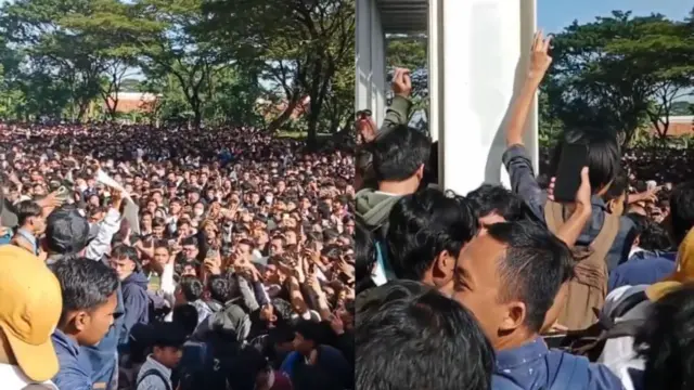 Kericuhan tidak dapat dihindari karena puluhan ribu orang berdesakan memindai kode QR untuk melamar pekerjaan.