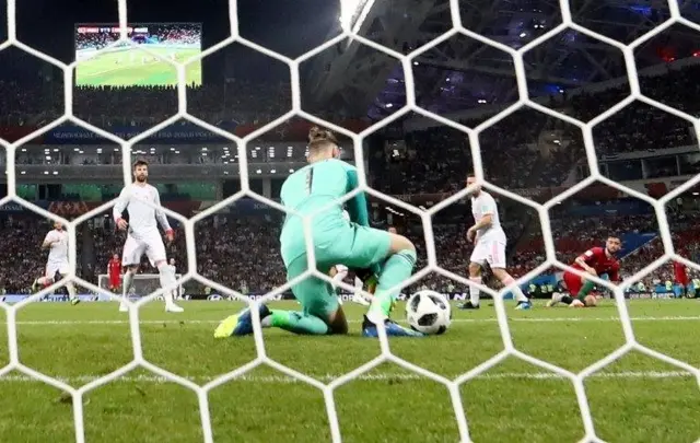 David de Gea con el error del Mundial.