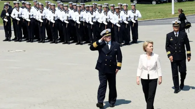 Germany's defense minister Ursula von der Leyen