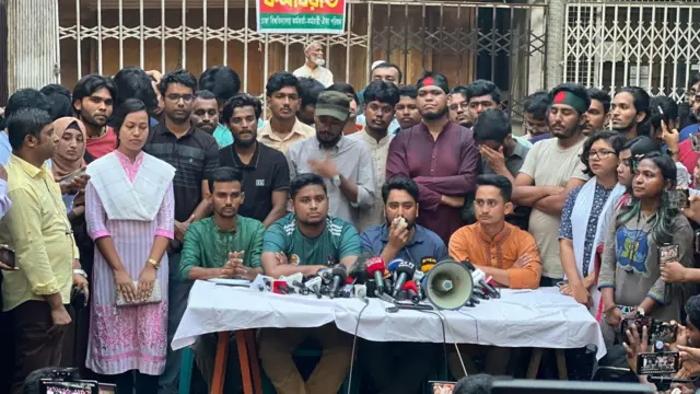 The students announced the morning and evening blockade program in a press conference at Dhaka University on Tuesday