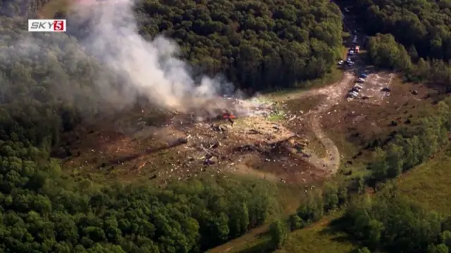 పేలుడు దృశ్యాలు