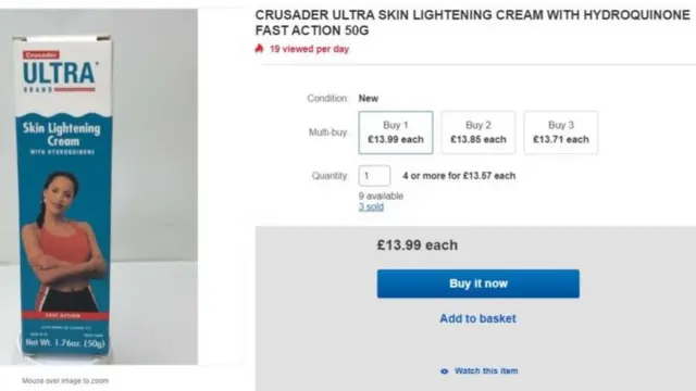 బీబీసీ సూచించిన అనంత‌రం ఈ ఉత్ప‌త్తిని ఈబే నుంచి తొల‌గించారు.