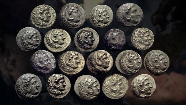 सिकंदर के दौर के चांदी के सिक्के