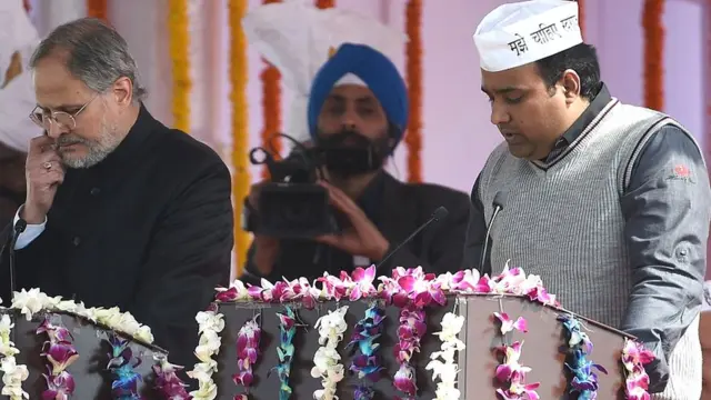 દિલ્હીના પૂર્વ પ્રધાન સંદીપ કુમારની તસવીર