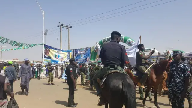 Security for di rally grounds