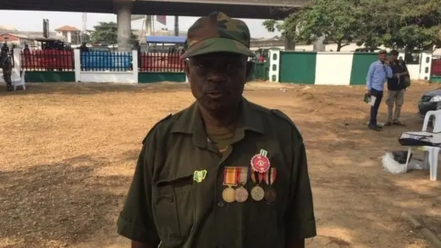 Washington Wokoma, one of Nigerian solders