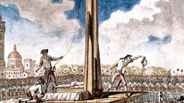 El rey Luis XVI murió en la guillotina