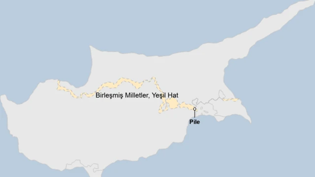 Pile köyünün haritadaki yeri 