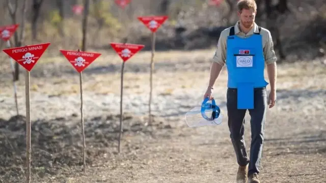 Le prince Harry en Angola.