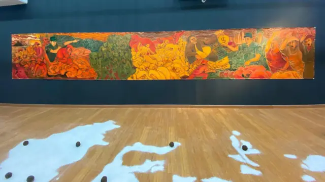 Instalasi seni "Kebangkitan: Tanah untuk Kedaulatan Pangan" 