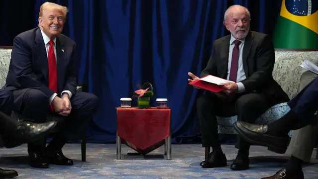 Trump reunido com Lula