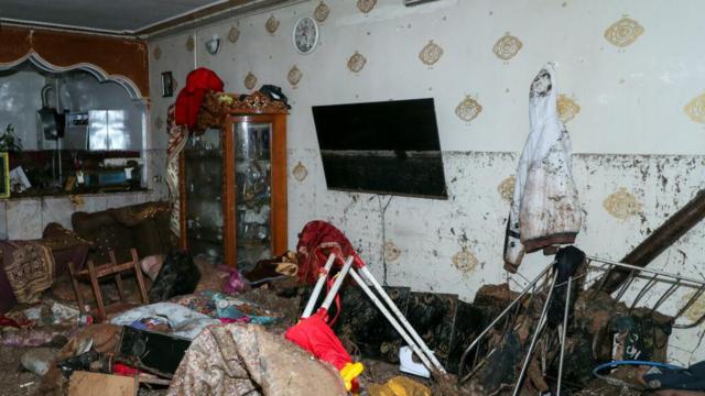 خانه پس از سیل مشهد