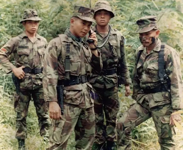 Prabowo Subianto saat bertugas di Timor Timur.