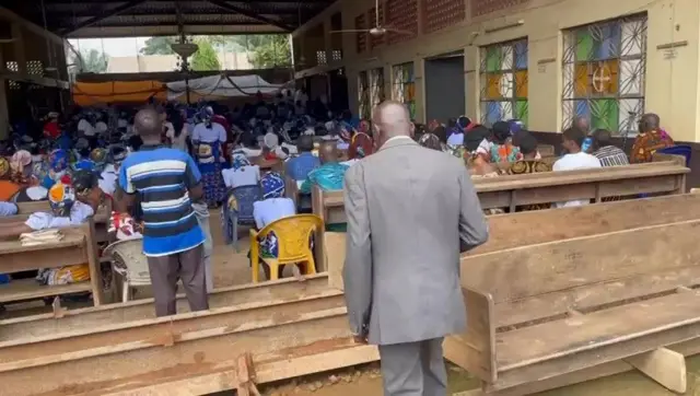 Mgbe a na-aka ụka n'ụlọụka St. Pauls Katọlik Ibuzor Amokwe dị n'Enugwu Steeti n'ụbọchị 10 Ọgọst, 2025.