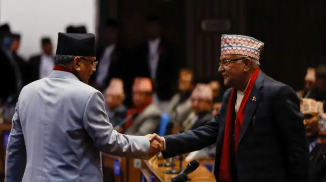 केपी ओली र प्रचण्ड