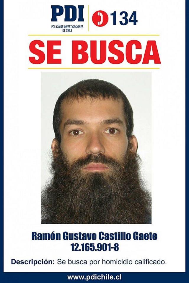 A polícia chilena usou este cartaz para tentar encontrar o líder da seita em 2013.