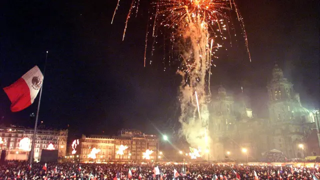 Ceremonia de El Grito en Ciudad de México