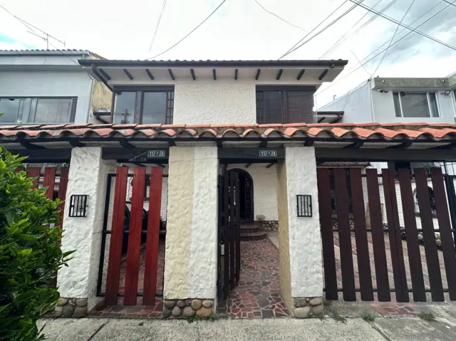 Casa de estrato seis en Usaquén, al norte de Bogotá.