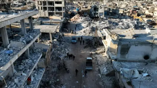 सीरिया भूकंपाने केलेला विनाश 