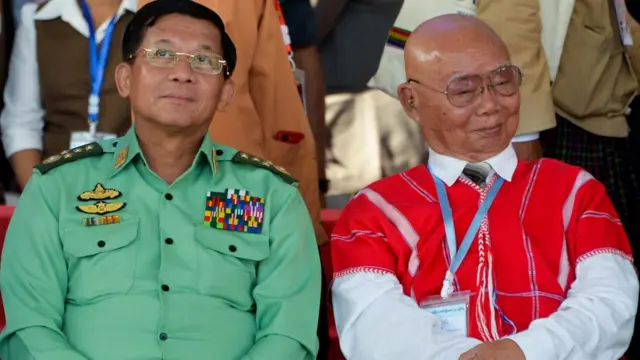 ဗိုလ်ချုပ်မှူးကြီး မင်းအောင်လှိုင် နဲ့ ကေအန်ယူဥက္ကဋ္ဌ စောမူတူးစေးဖိုး