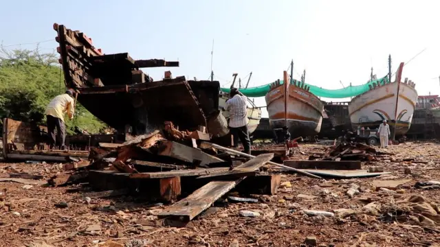 मछुआरों की नावें