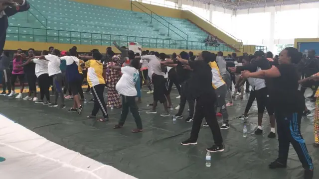 Bamwe muri aba bagore bifuza ko iyi siporo yajya iba buri kwezi