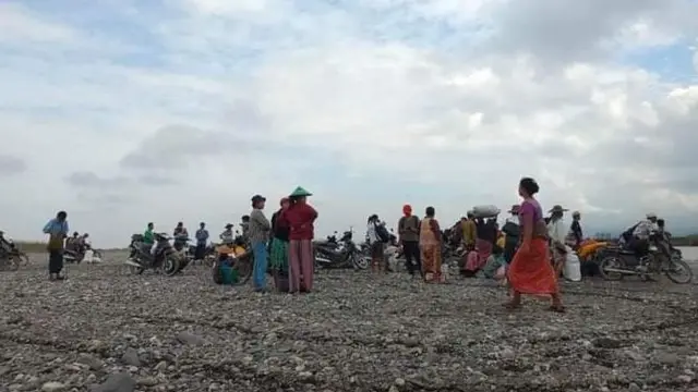 ၂၀၂၂ ခုနှစ်ကတိုက်ပွဲဖြစ်လို့ စစ်ရှောင်နေကြတဲ့ ကလေးတောင်ပိုင်းကျေးရွာတွေက ဒေသခံအချို့ 