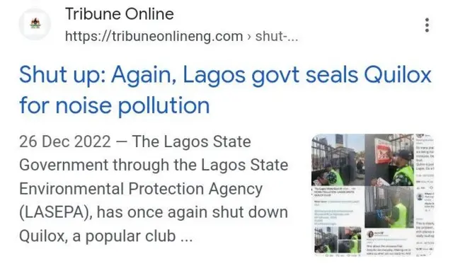 Aworan iroyin igba ti Lasepa ti Quilox 