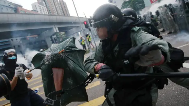 protesta en Hong Kong