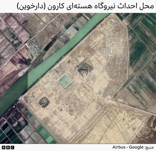 محل احداث نیروگاه کارون