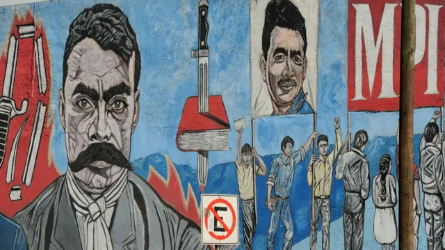 Mural en homenaje al general Emiliano Zapata