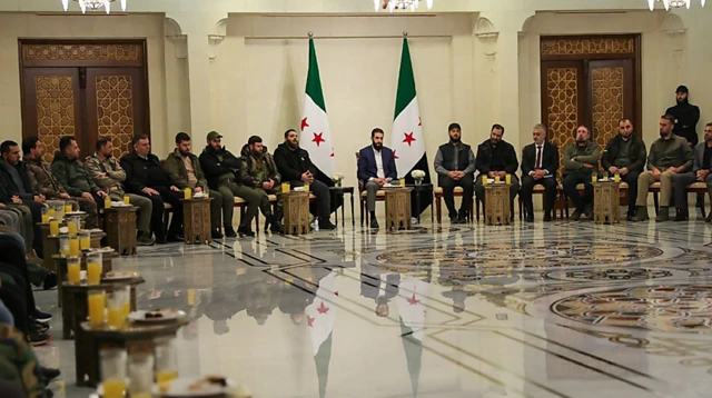 دیدار احمد شرع با رهبران گروه‌های مختلف