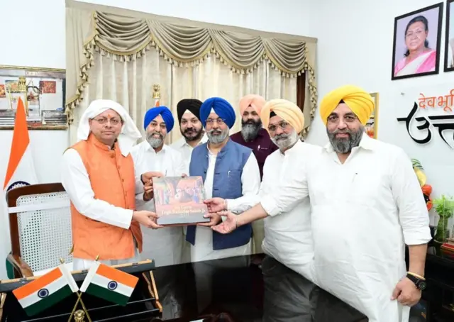 ਡੀਐਸਜੀਐਮਸੀ ਵਫ਼ਦ ਦੀ ਉੱਤਰਾਖੰਡ ਦੇ ਸੀਐੱਮ ਪੁਸ਼ਕਰ ਧਾਮੀ ਨਾਲ ਮੁਲਾਕਾਤ