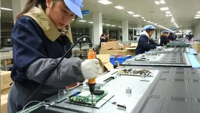 ચીનની એક ફેકટરીનું દૃશ્ય