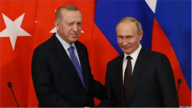 صدر اردوغان اور صدر پوتن