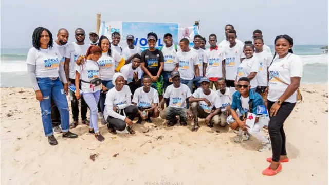 "Wold Oceans Day 2021": 'Elegushi beach' spiritual prayer dey contribute to [ocean pollution]