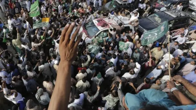 مسلم لیگ نون کا استقبالی جلوس