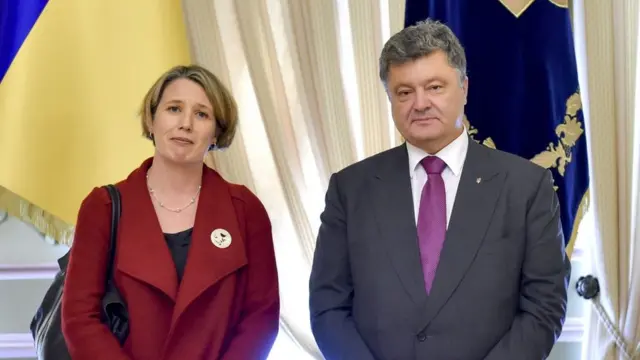 Джудіт Гоф і Петро Порошенко