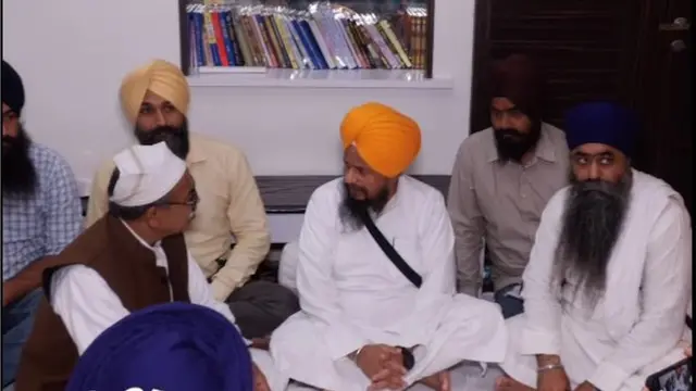 ਸ੍ਰੀ ਅਕਾਲ ਤਖ਼ਤ ਸਾਹਿਬ ਦੇ ਜਥੇਦਾਰ ਗਿਆਨੀ ਹਰਪ੍ਰੀਤ ਸਿੰਘ ਨਾਲ ਮੁਲਾਕਾਤ ਦੌਰਾਨ ਇਸਾਈ ਧਰਮ ਗੁਰੂ