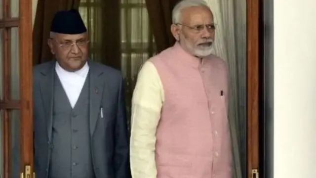 ਕੇਪੀ ਸ਼ਰਮਾ ਓਲੀ ਫ਼ਰਵਰੀ 2015 ਵਿੱਚ ਨੇਪਾਲ ਦੇ ਪ੍ਰਧਾਨ ਮੰਤਰੀ ਬਣੇ ਉਸ ਤੋਂ ਬਾਅਦ ਉਹ ਤਿੰਨ ਵਾਰ ਭਾਰਤ ਆ ਚੁੱਕੇ ਹਨ