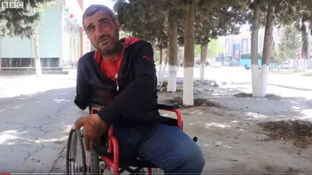 I qrup əlillik ala bilməyən vətəndaş Əlil arabası ƏƏSMN Sosial Müdafiə Nazirliyi