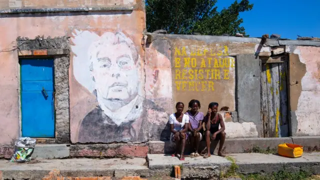 Fresque de Brejnev en Angola