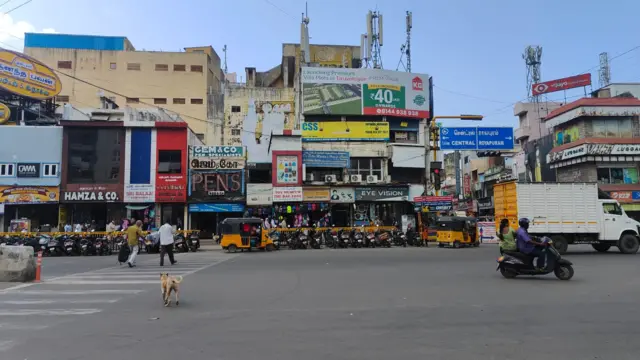 ஆளவந்தார் கடை வைத்திருந்த சென்னை எஸ்பிளனேட் பகுதி, தற்போது.