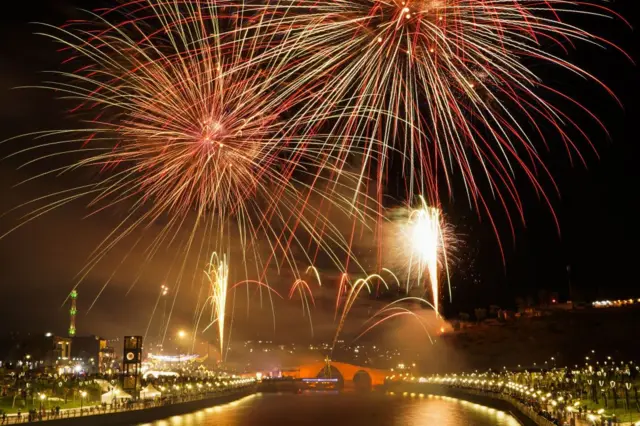 Ирактын Захо шаарындагы Жаңы жылдык маанай