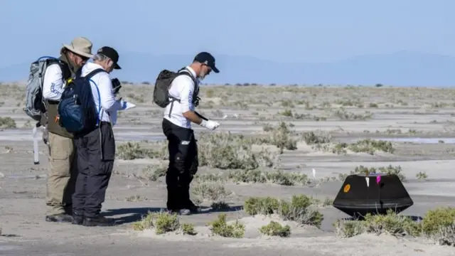 क्षुद्रग्रहको नमुनासहित नासाको एउटा क्याप्स्यूलले अमेरिकी राज्य यूटाको वेस्ट डेजर्टमा अवतरण गरेको थियो
